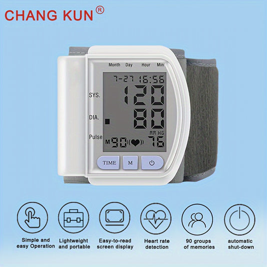Monitor de presión arterial premium de muñeca, automático.
Perfecto para monitorear tu salud en cualquier lugar.