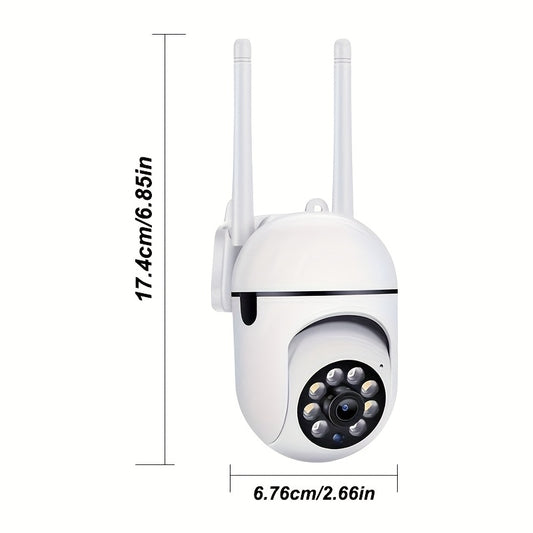 Cámaras de seguridad inteligentes 5G HD con WiFi de 3 MP Full HD, monitoreo panorámico de 360° con control PTZ, alertas de detección de movimiento, visión diurna y nocturna a todo color y audio bidireccional remoto a tra