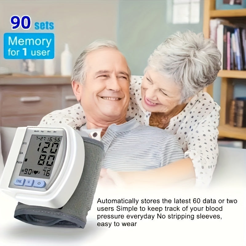 Monitor de presión arterial premium de muñeca, automático. 
Perfecto para monitorear tu salud en  cualquier lugar.
