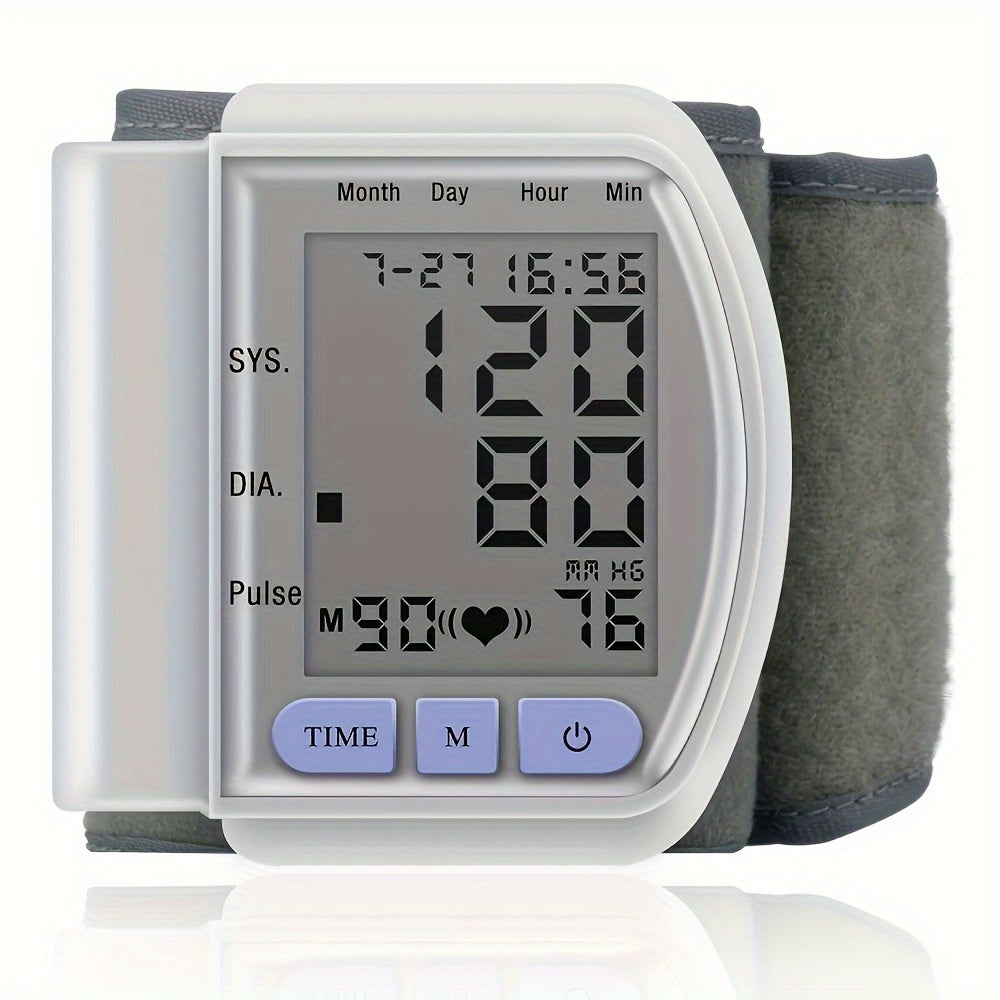Monitor de presión arterial premium de muñeca, automático. 
Perfecto para monitorear tu salud en  cualquier lugar.