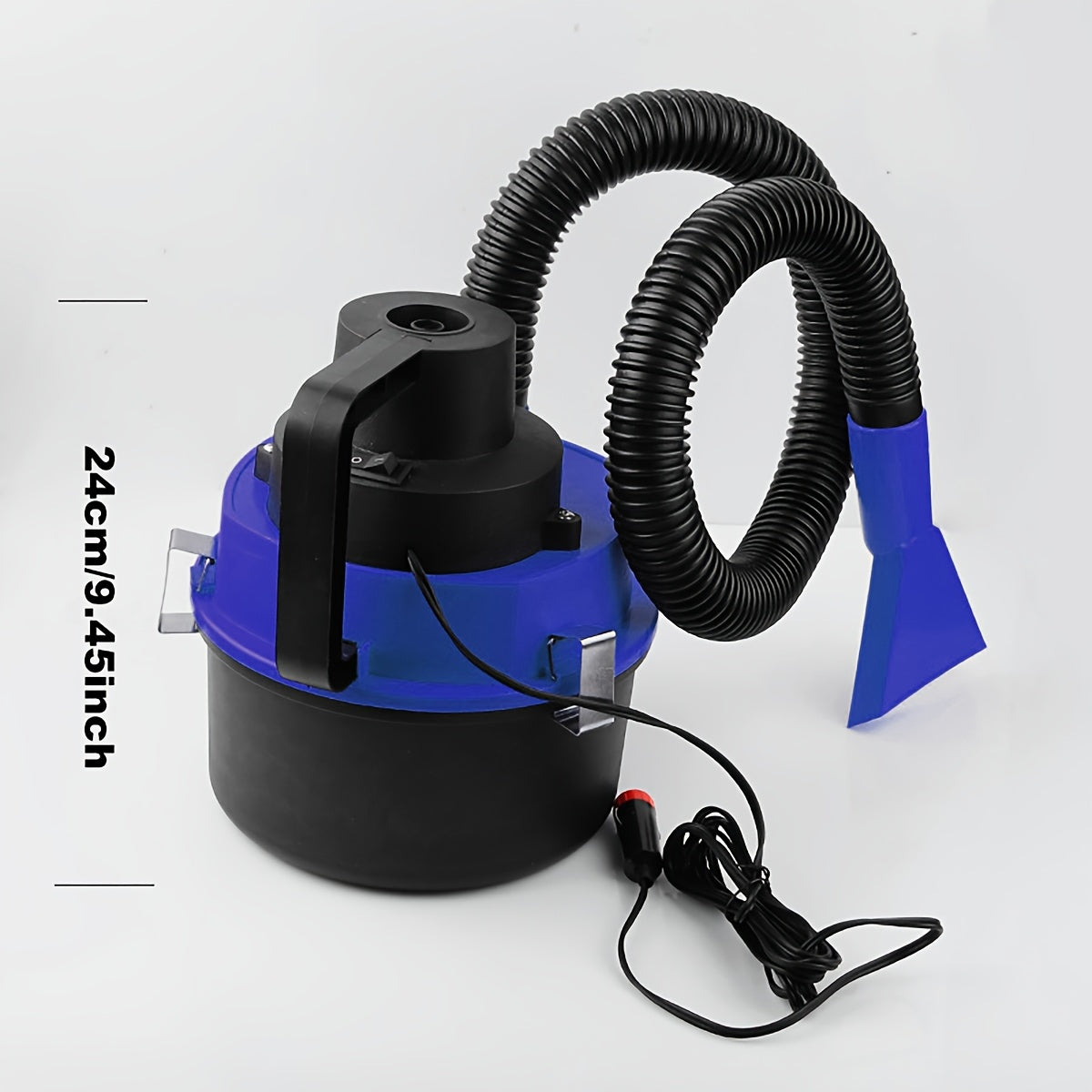 Aspiradora de cubo de doble uso con succión y soplador para vehículo, herramienta multifunción portátil para automóvil, estilo cilíndrico, de gran capacidad, herramienta para limpieza interior de automóvil, eliminació