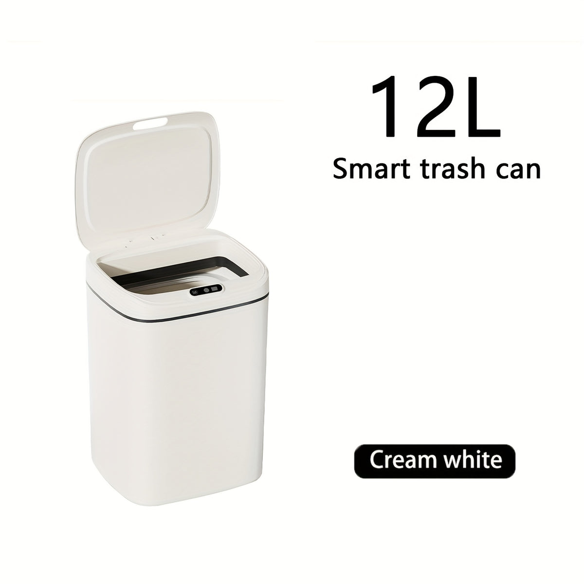 Basureros inteligentes con sensor de movimiento, manos libres, eléctricos para cocinas y baños, ideales para oficinas, hoteles, cocinas, dormitorios, baños, espacios públicos y exteriores.