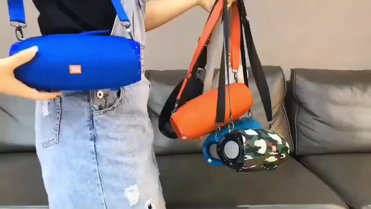 Altavoz inalámbrico portátil TG534 con dos altavoces, audio estéreo TWS de alta resolución, manos libres, compatible con FM, tarjeta TF y disco U, conexión a teléfono móvil, tableta y TV, compatible con tarjeta TF, uni