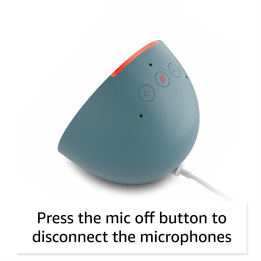 Amazon Echo Pop, nuestro altavoz Alexa más pequeño, cabe en cualquier habitación, color carbón