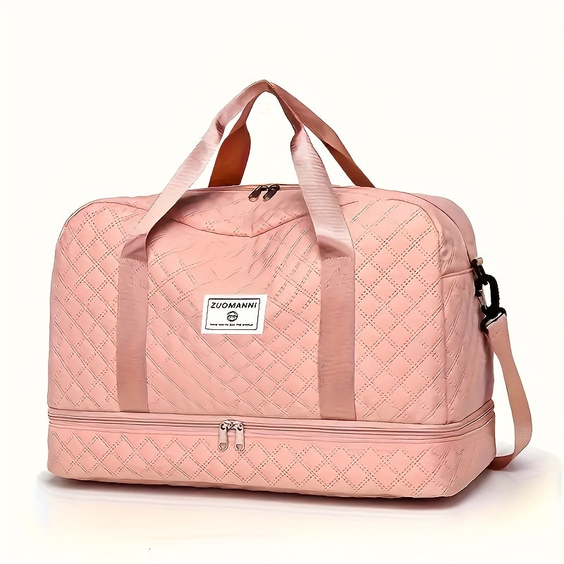 Bolso multifuncional con bolsillos de separación para quienes aman viajar con elegancia y comodidad.