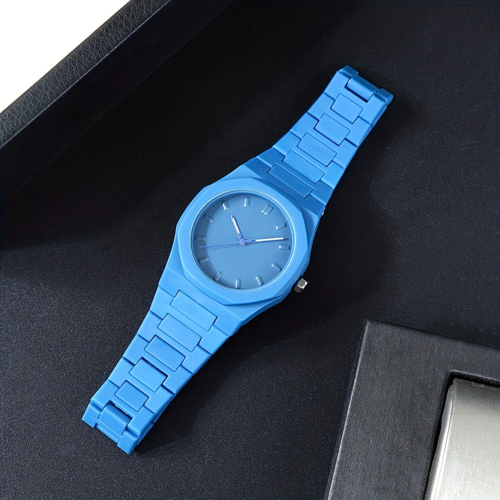 [Relojes de cuarzo para hombres] Reloj de cuarzo para hombre con números arábigos negros, relojes de estilo informal de negocios para hombres, diseño minimalista para vestimenta informal, reloj perfecto para Halloween, Nav