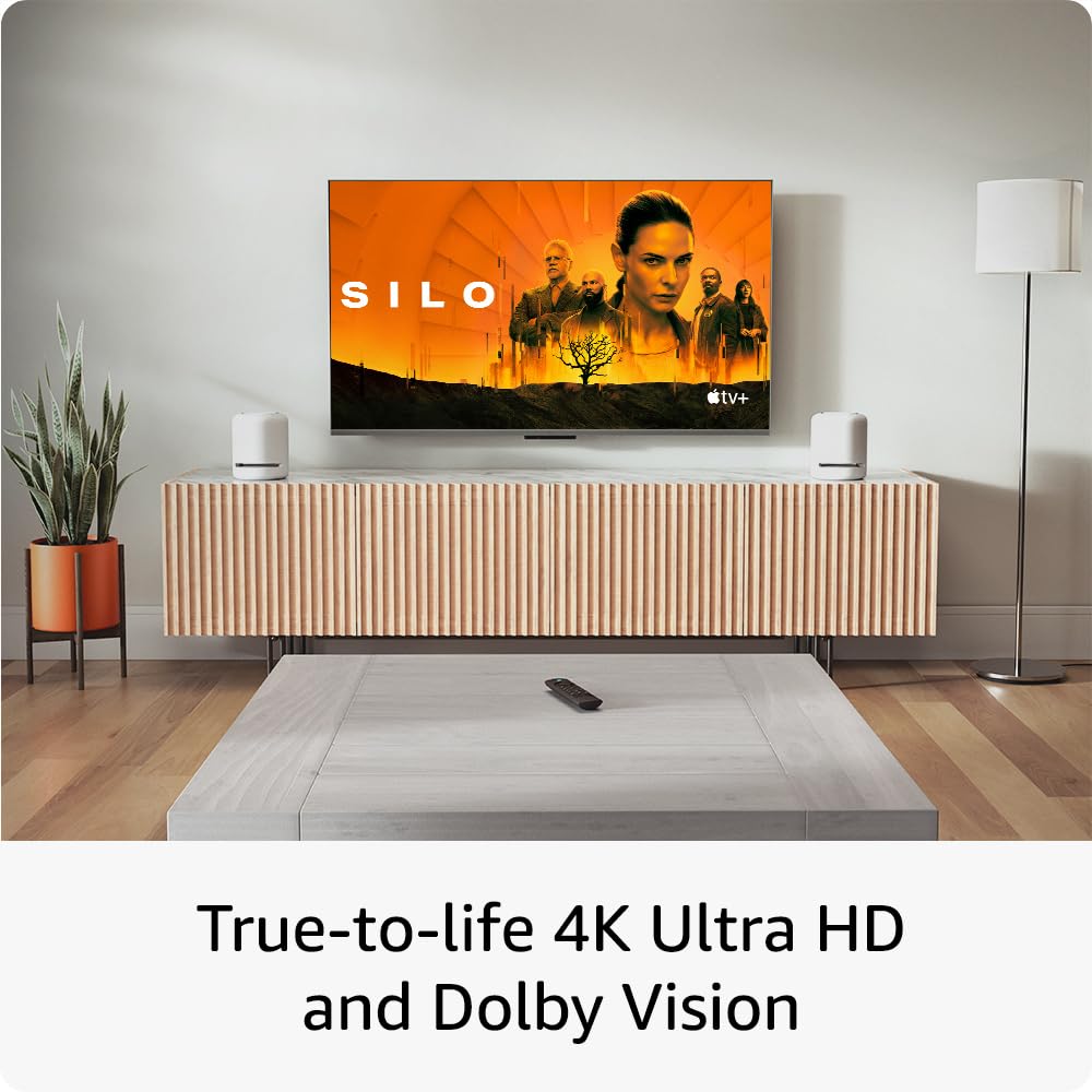 Dispositivo de streaming Amazon Fire TV Stick 4K Max con búsqueda Fire TV impulsada por IA, compatible con Wi-Fi 6E, TV gratuita y en directo sin cable ni satélite.