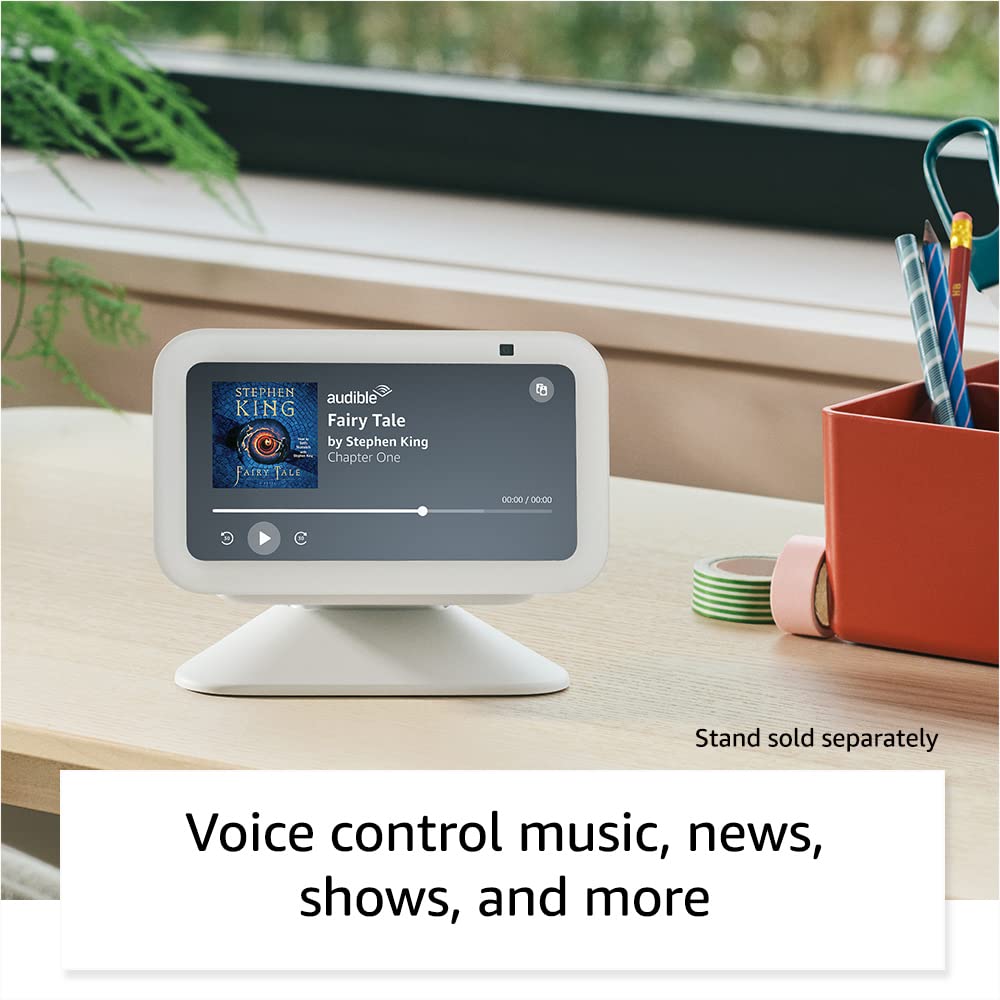 Amazon Echo Show 5, pantalla inteligente con el doble de graves y un sonido más nítido, color carbón