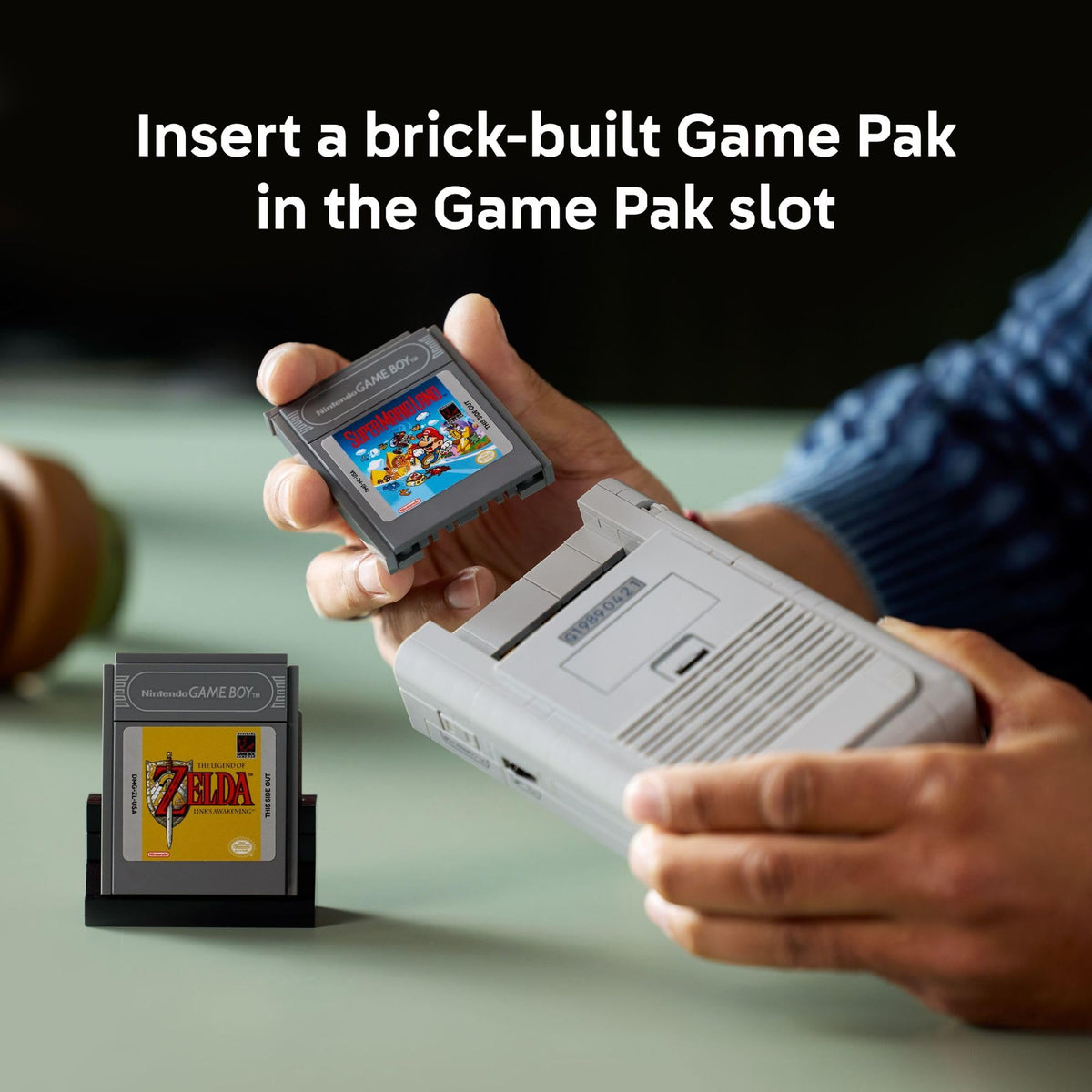 LEGO Super Mario Game Boy - Set de construcción retro para adultos (mayores de 18 años) - Modelo coleccionable con cartuchos y soporte de exhibición - Regalo de cumpleaños para hombres y mujeres - 72046