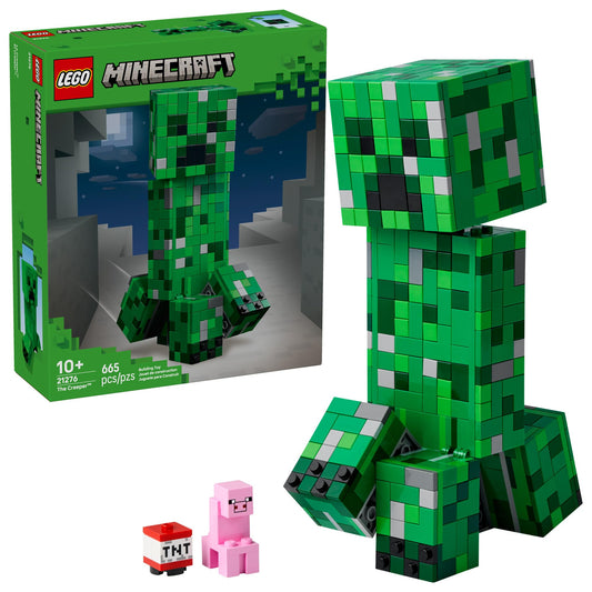 LEGO Minecraft Creeper, juguete de construcción para niños - Juguete de Minecraft para niños y niñas, mayores de 10 años - Decoración para la habitación de gamers - Incluye minifigura de la primera versión - Regalo de Navidad - 21276
