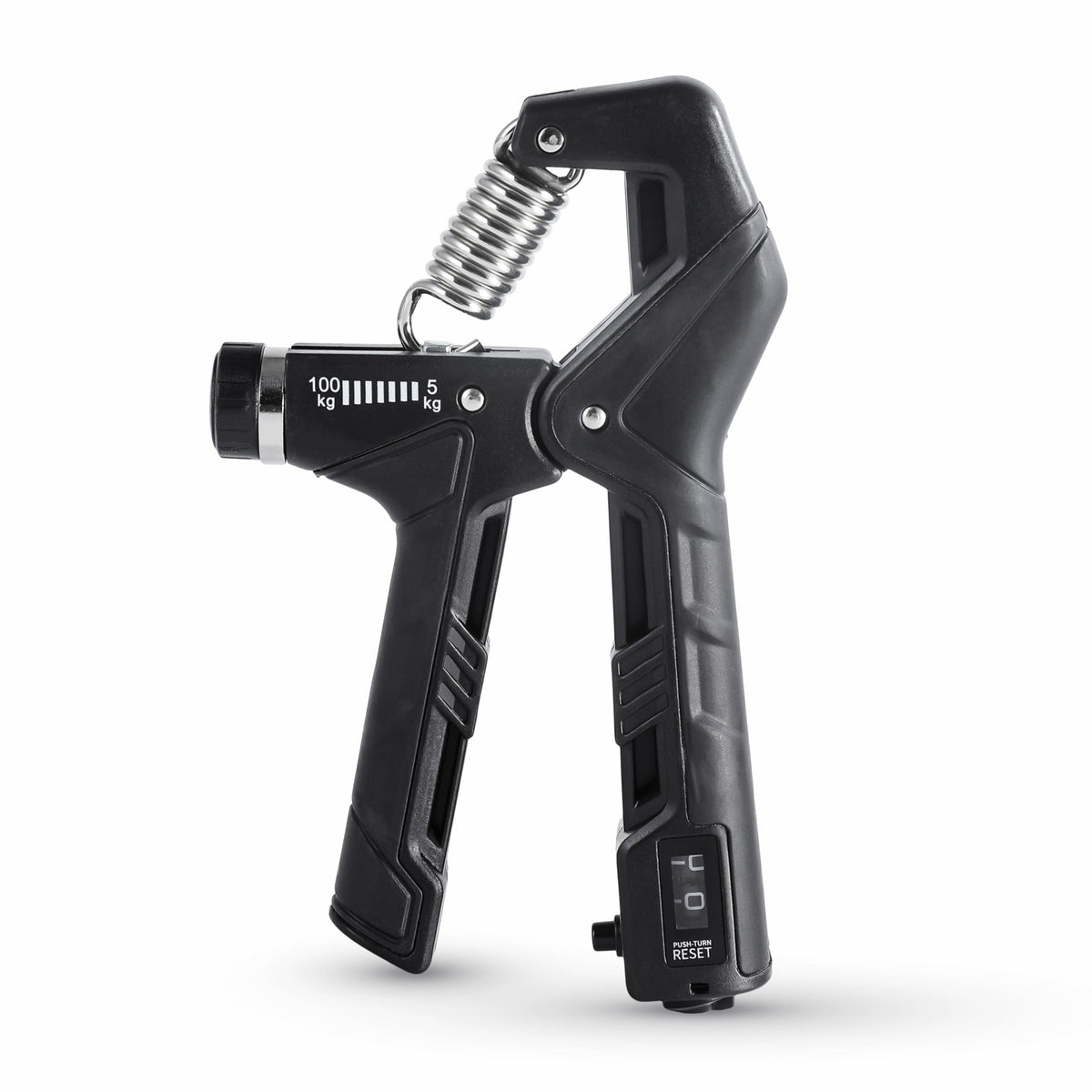 Fortalecedor de agarre manual, paquete de 1, resistencia ajustable de 10 a 100 kg (22-220 lb), ejercitador de antebrazo, entrenador de fuerza de agarre para el desarrollo muscular y la recuperación de lesiones, manos aeróbicas