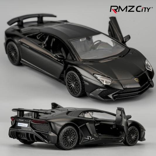 RMZCITY Lambo Aventador LP700-4 - Coche de juguete de aleación de zinc, escala 1/36, modelo de coche de fundición para niños, vehículo de tracción trasera, regalo para niños y niñas