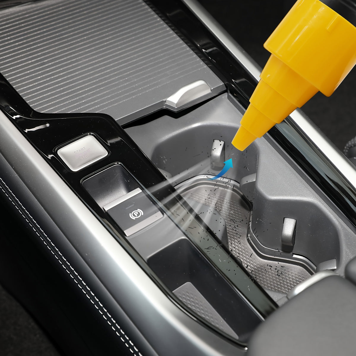 Aspiradora de cubo de doble uso con succión y soplador para vehículo, herramienta multifunción portátil para automóvil, estilo cilíndrico, de gran capacidad, herramienta para limpieza interior de automóvil, eliminació