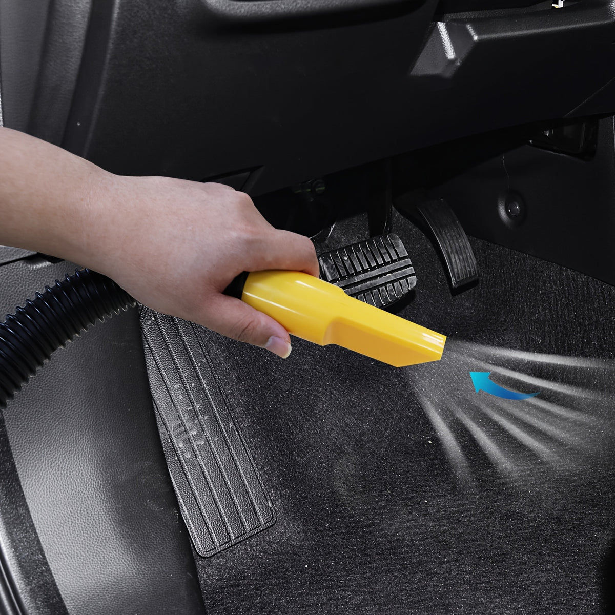Aspiradora de cubo de doble uso con succión y soplador para vehículo, herramienta multifunción portátil para automóvil, estilo cilíndrico, de gran capacidad, herramienta para limpieza interior de automóvil, eliminació