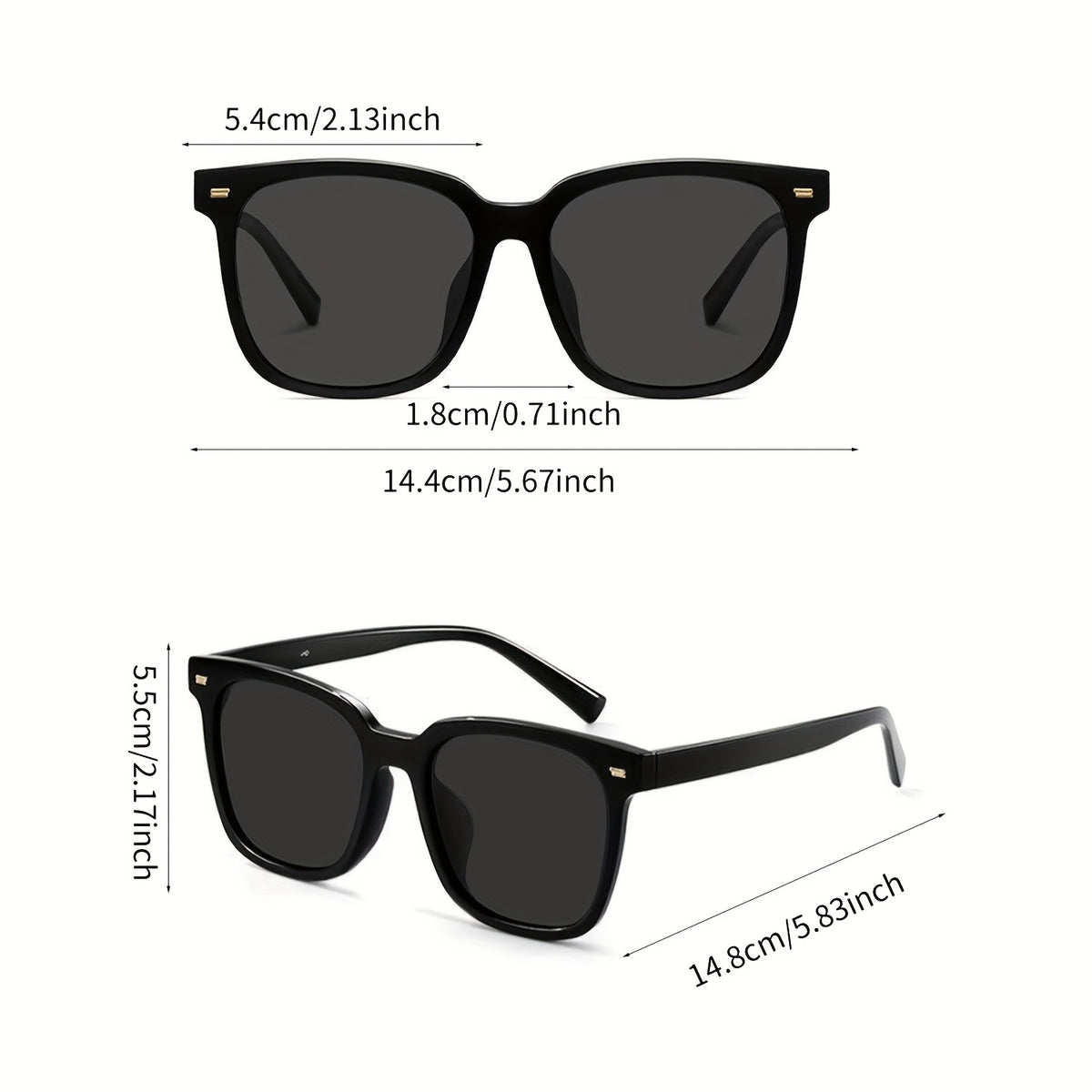 3 pares de gafas polarizadas para hombre y mujer, ligeras, clásicas, cuadradas, deportivas, resistentes a los rayos UV, ideales para ciclismo, conducción, running y pesca.