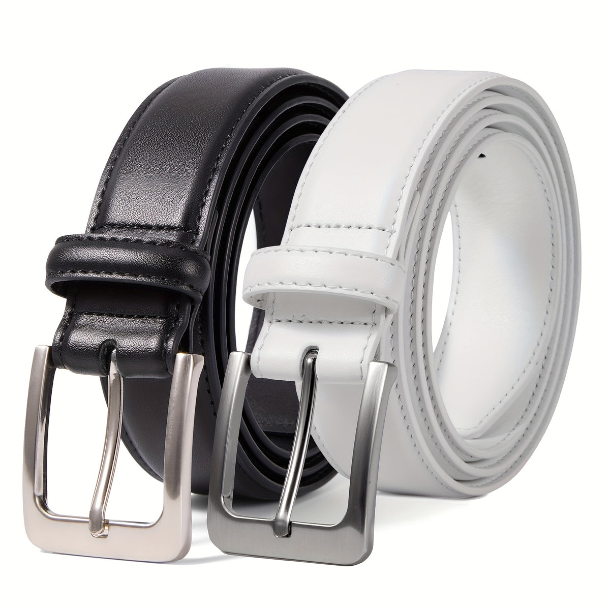 Cinturón de hombre (2 piezas) de cuero genuino para vestir, informal, golf, pantalones vaqueros, 3,5 cm. Cinturones con hebilla, cinturón de trabajo, cinturón para hombre, hebillas para mujer, cinturón para vaqueros, cint