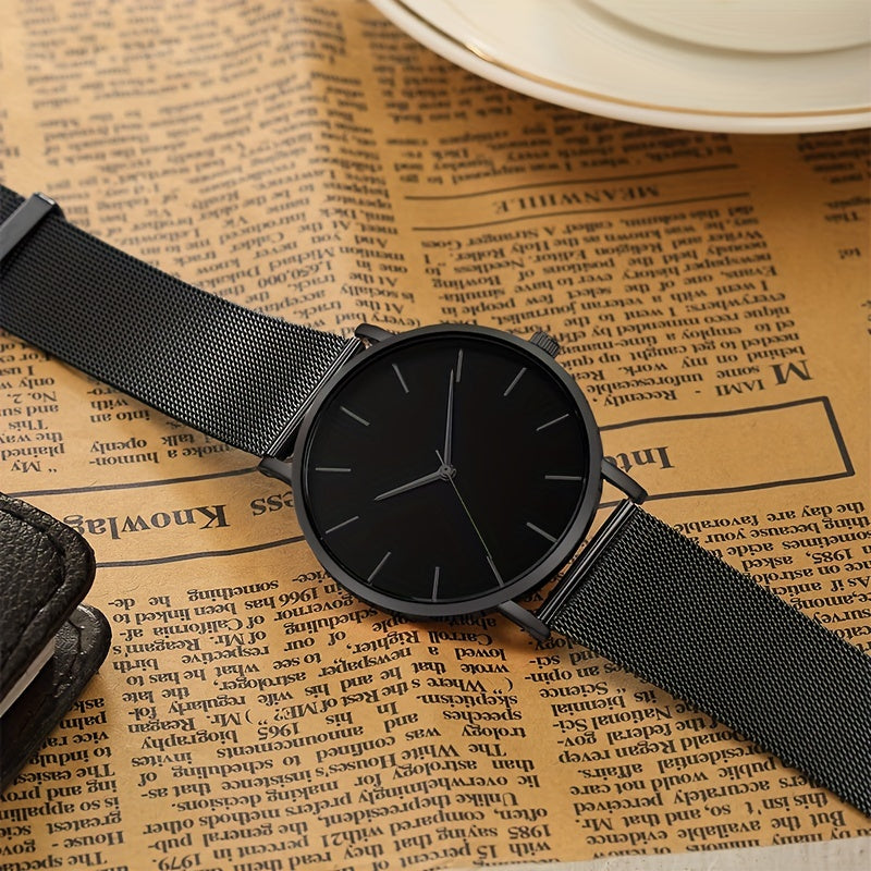 Reloj con correa y pulsera de cuarzo
