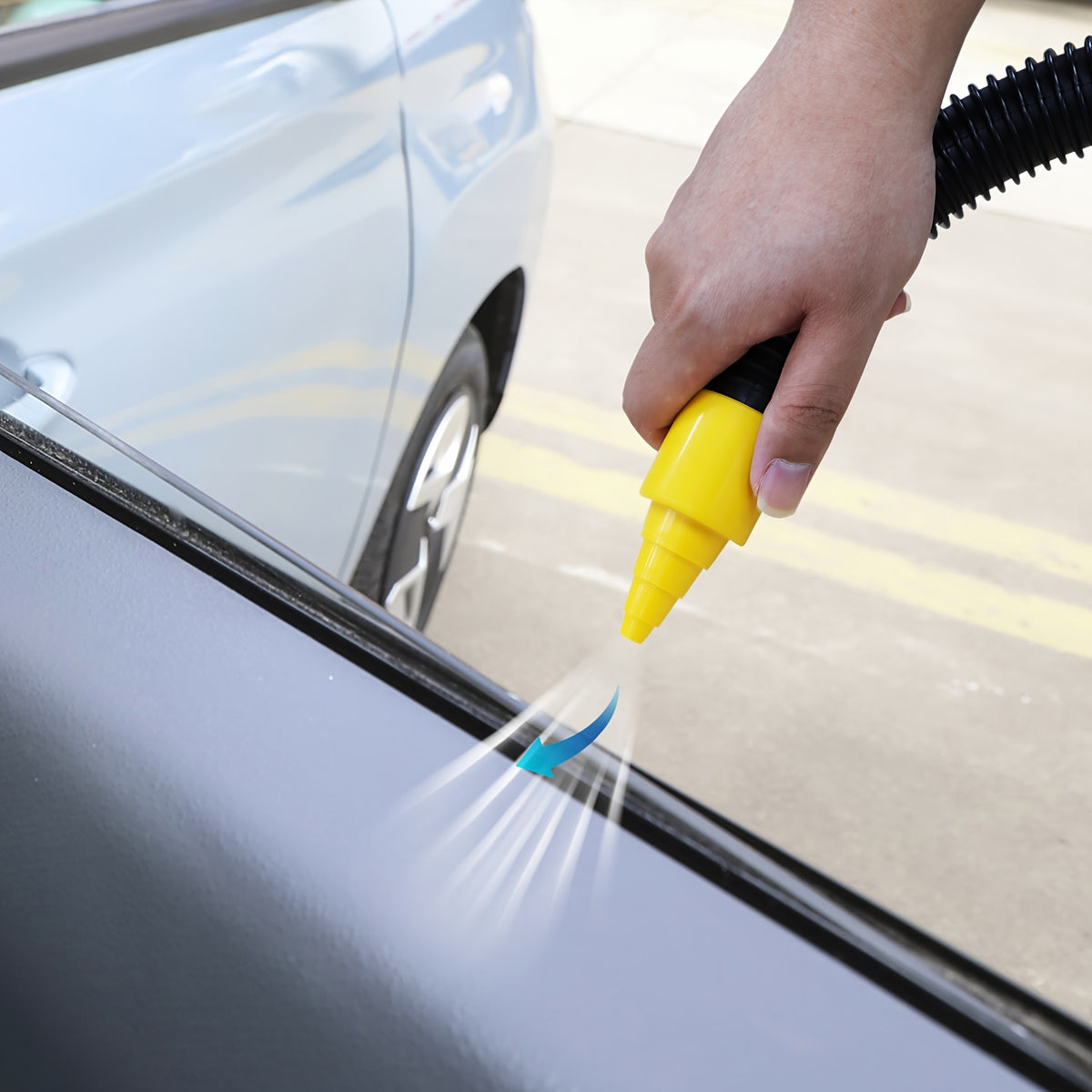 Aspiradora de cubo de doble uso con succión y soplador para vehículo, herramienta multifunción portátil para automóvil, estilo cilíndrico, de gran capacidad, herramienta para limpieza interior de automóvil, eliminació