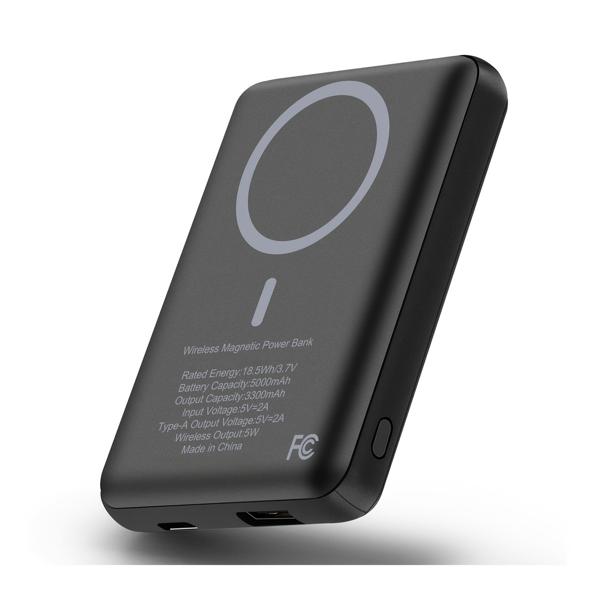 Mini banco de energía de carga inalámbrica magnética, batería portátil de 5000 mAh con entrada y salida USB-C, compatible con iPhone 15/16, Android, Samsung y otros dispositivos. Cargador portátil, cargador magnético p